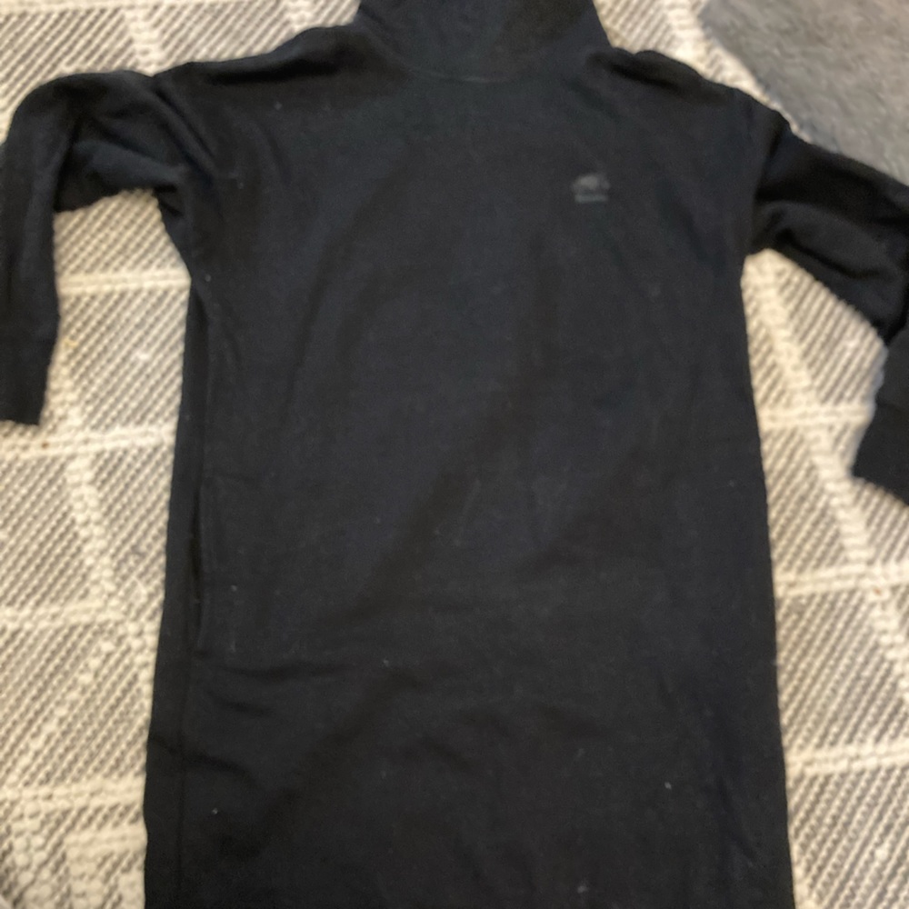 Roots Mock/ Cowl Neck Sweatshirt Dress